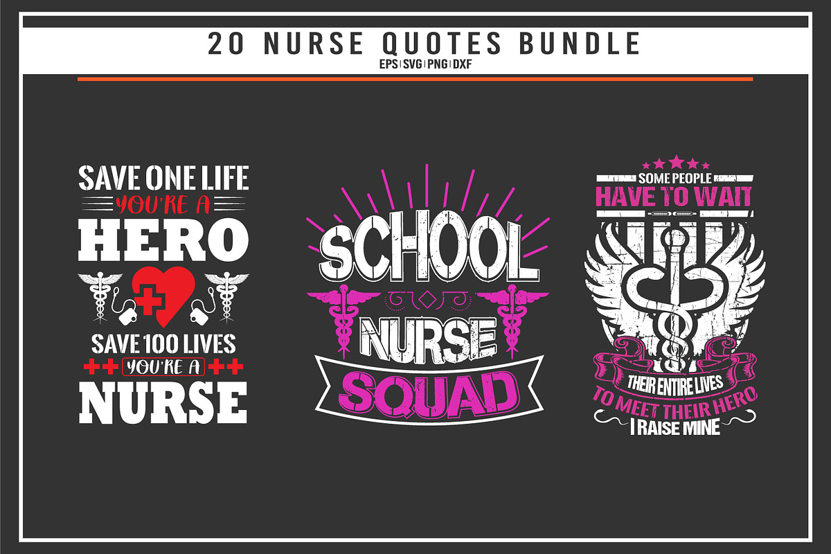Nurse quotes t shirt design bundle, a Graphic by Uniquesvg99 (Photo 7 of 7)