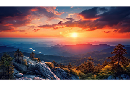 outdoor scenic sunset sun landscape, a Nature Photo by pikepicture