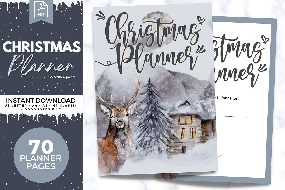 Christmas Planner - Printable, a Stationery Template by Jennifer Magri Templates (Photo 1 of 8)