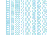 Soft Blue Lace Borders Clipart, an Illustration by Amanda Ilkov (Thumbnail 3 of 5)