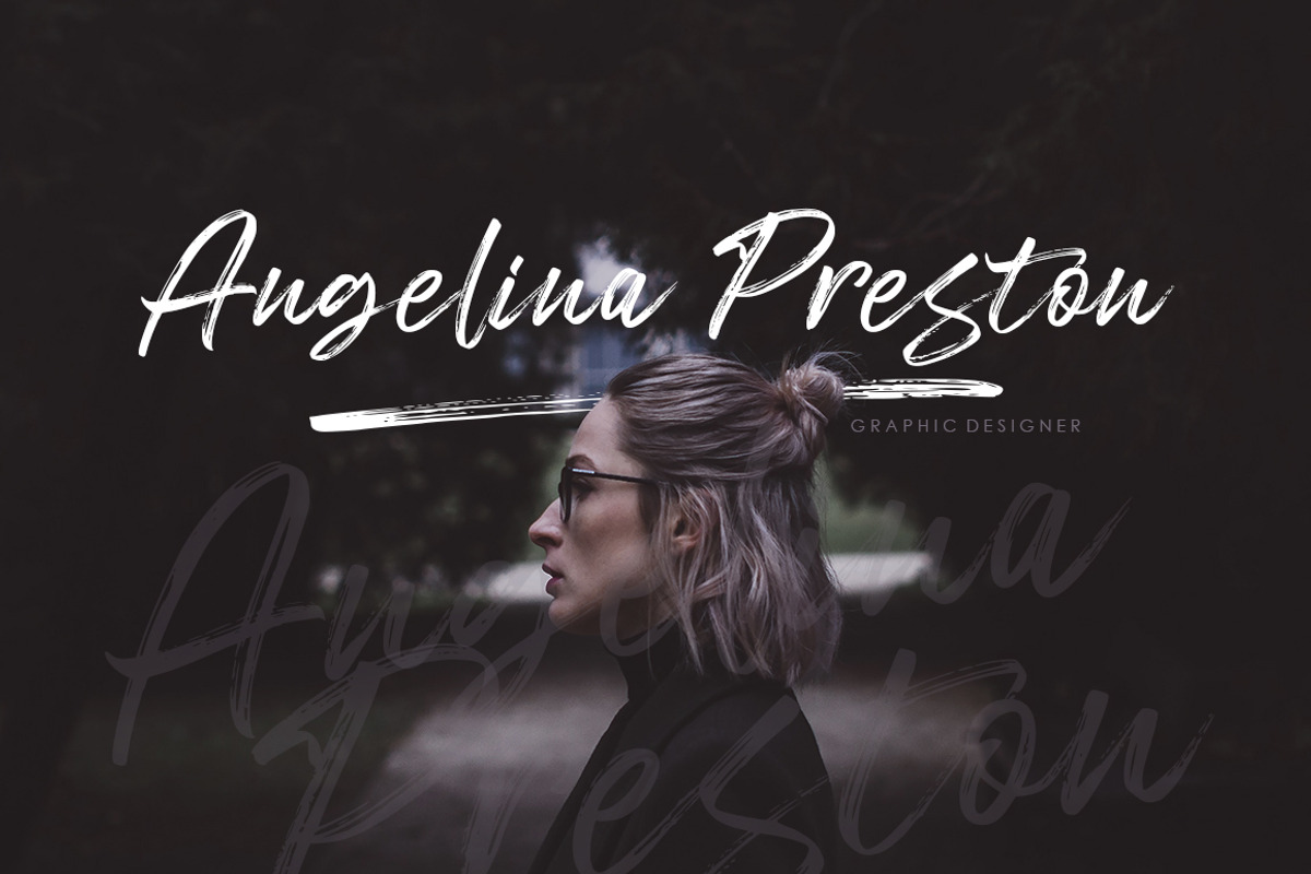 Freshline Brush Font preview 2