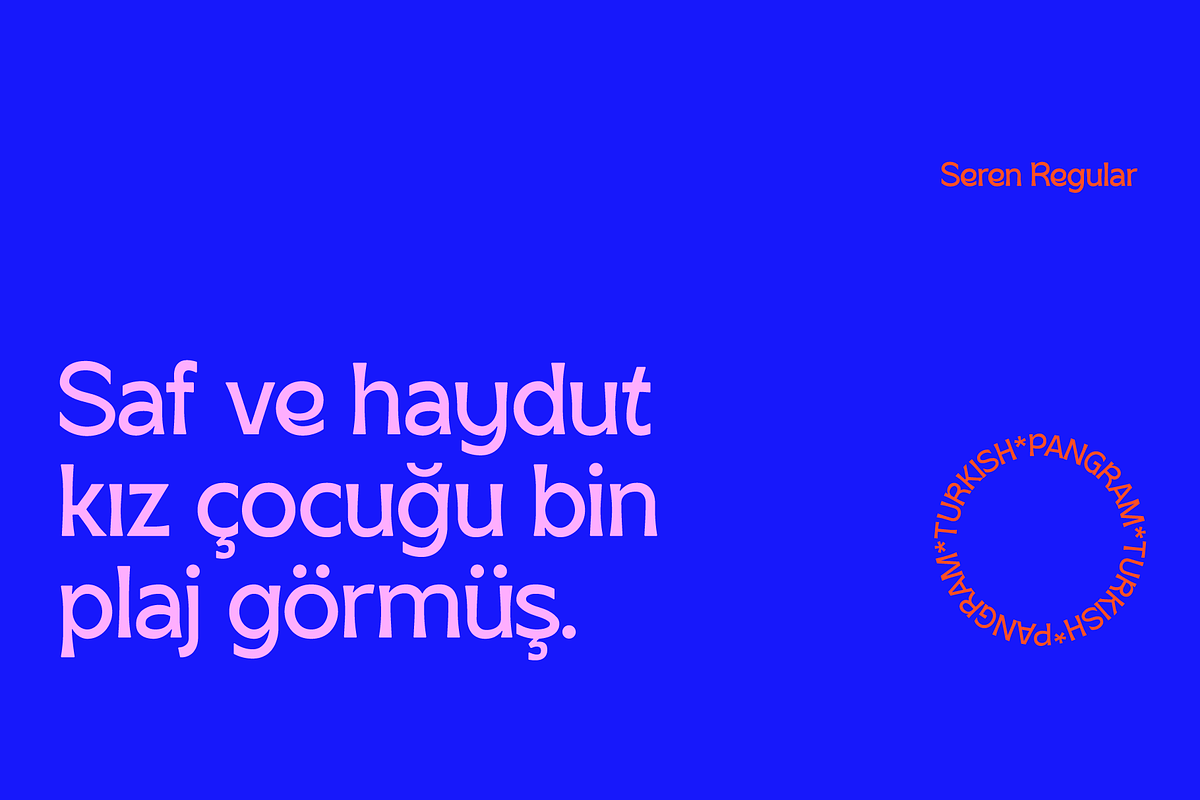 SK Seren, a Sans Serif Font by Salih Kizilkaya (Photo 8 of 15)