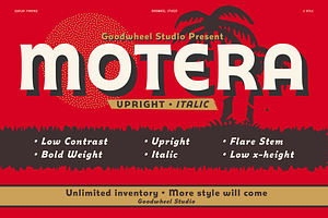 Motera, a Sans Serif Font by Goodwheel Studio