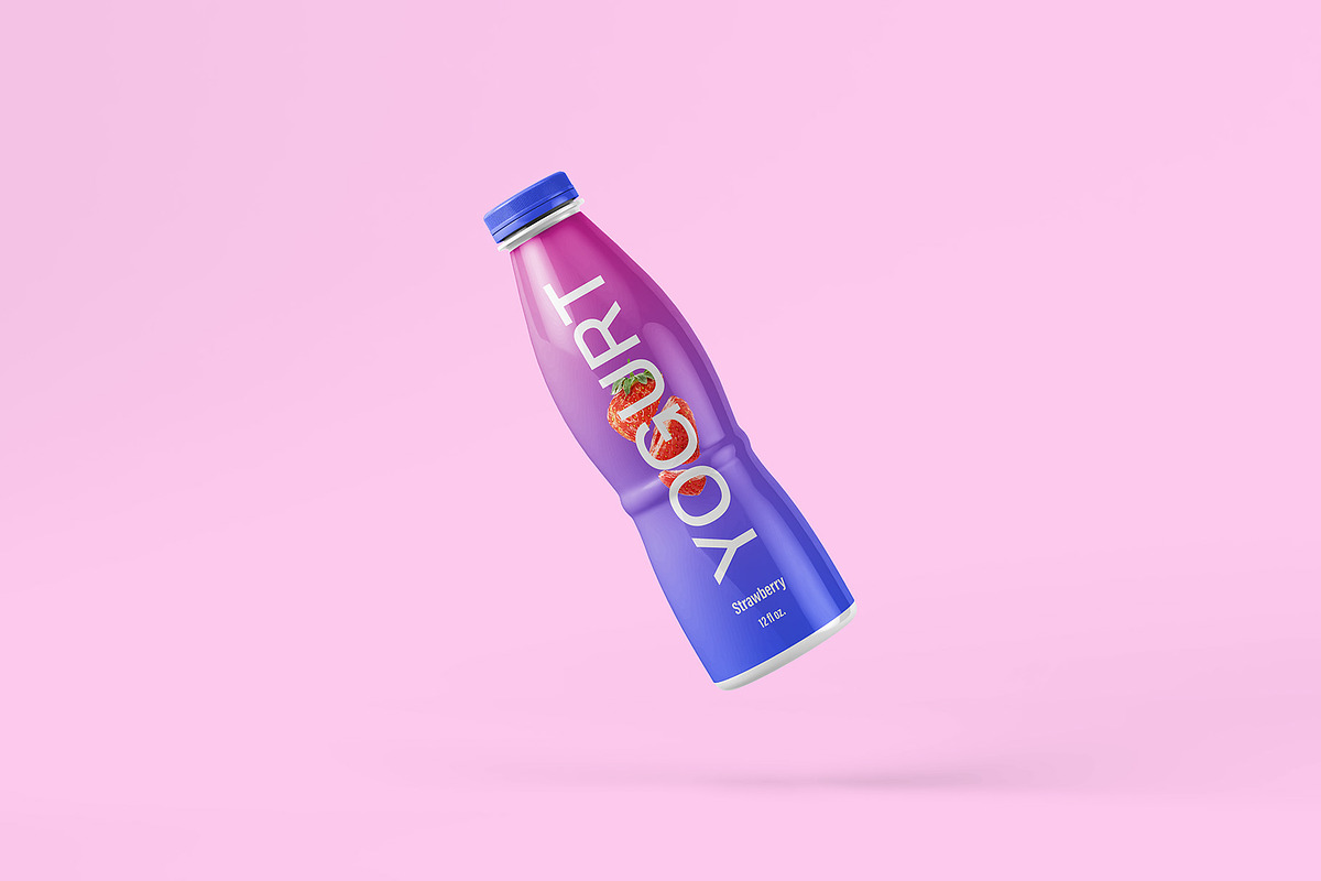 Bottle with Splash Mockup - 7 Views, a Packaging Mockup by Illusiongraphic (Photo 7 of 25)