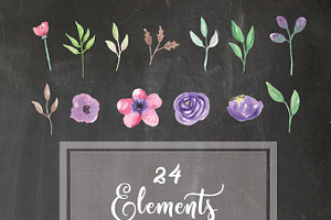 Flower Watercolour Floral Clipart