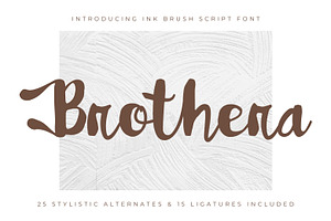 Brothera - Brush Ink Script