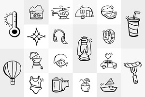 Hand Drawn Travel Icons