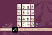 Valentine Self Love Affirmation Card, a Card Template by Digital Art Mahdiseño (Thumbnail 3 of 10)