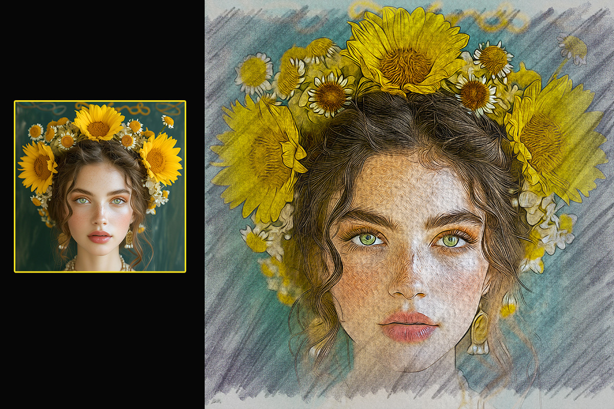 Colored Pencil  Photoshop effects, an Action Add-On by 3d_model_tifotizi (Photo 2 of 2)