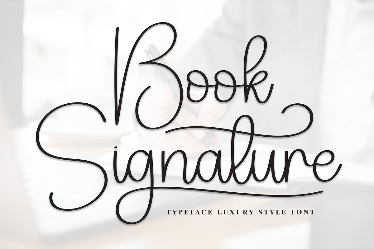 Book Signature | Script Font, a Handwritten Font by Scratchones (Photo 1 of 9)