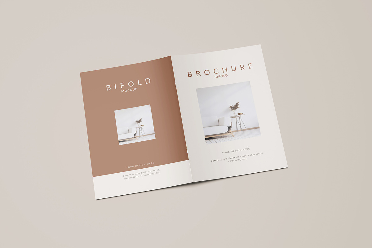 A4 Bifold Brochure Mockup, a Product Mockup by AKMAL STUDIO