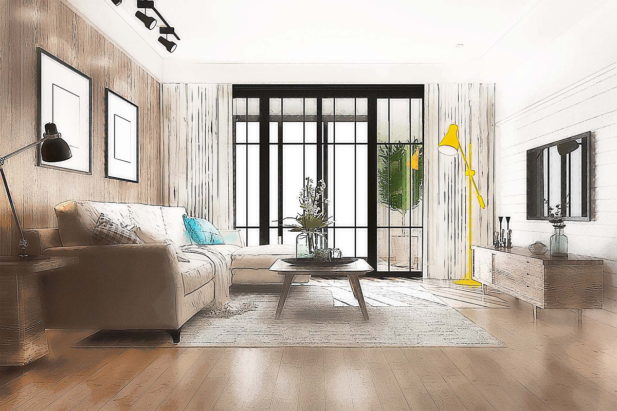 Interior Watercolor Painting, an Action Add-On by MRI STUDIO (Photo 7 of 11)