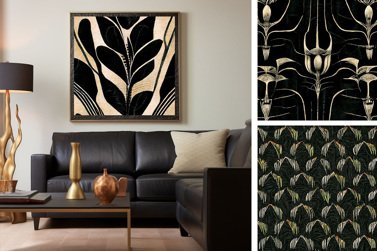 41 Black Mix Seamless Pattern Print, a Pattern Graphic by ARTOZEN DIGITAL (Photo 14 of 16)