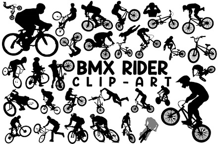 Bmx Rider SVG Bundle, an Object Graphic by Digi_Design_World