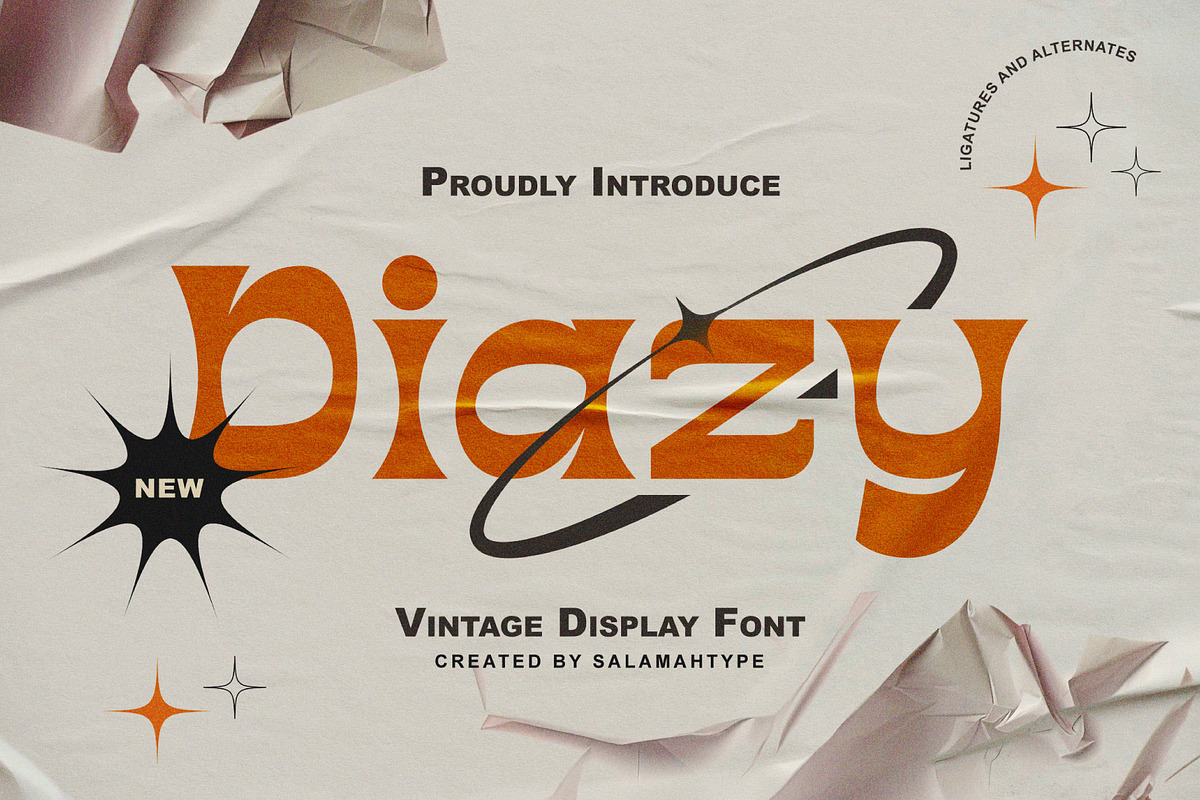 Diazy - Modern Vintage Font, a Serif Font by Salamahtype (Photo 1 of 7)