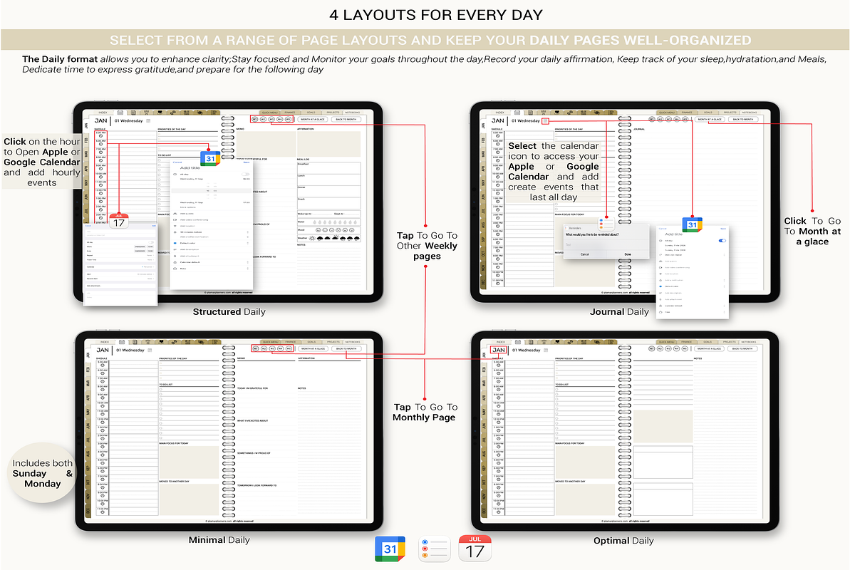 All Ine One Digital Planner 2025-26, a Templates & Theme by Plamarplanners (Photo 3 of 11)