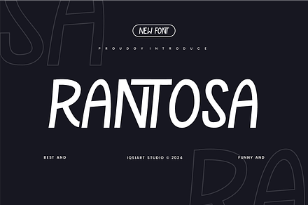 Rantosa - Funny Font, a Sans Serif Font by Iqsiart Studio