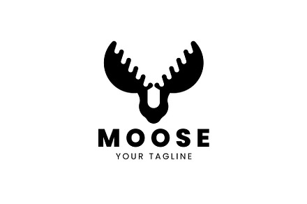 Moose logo vector icon illustration, a Branding & Logo Template by Dyn Studio
