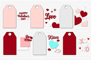 Valentine Day Gift Tags Template SVG, an Object Graphic by Digi_Design_World (Thumbnail 3 of 3)