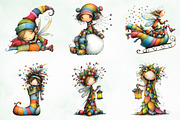 Whimsical Christmas Fairy Clipart, an Illustration by Creative Art (Thumbnail 7 of 12)