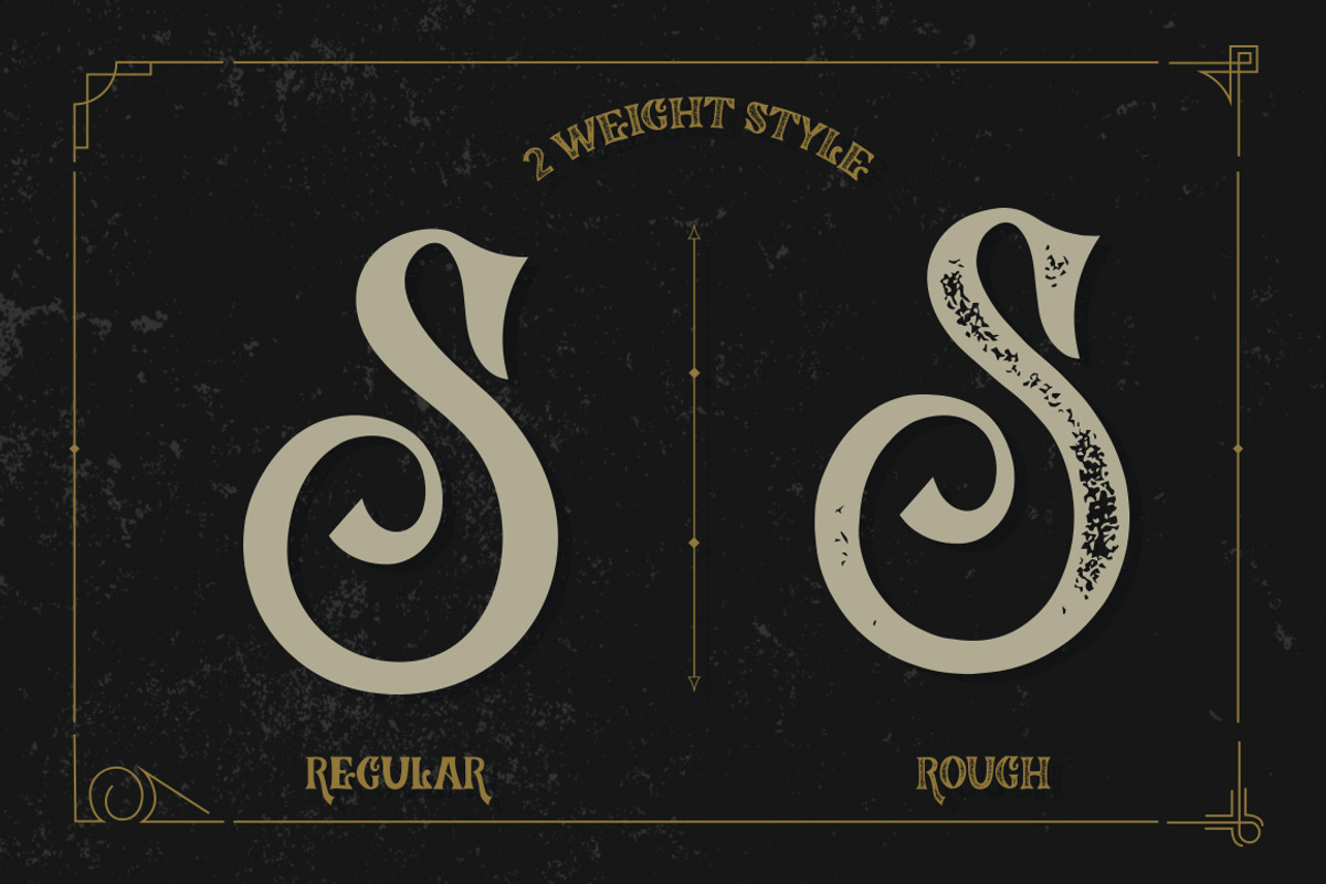 Brighton Typeface & Ornaments preview 6