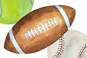 Watercolor Balls Clip Art Set, an Education Illustration by Tati Bordiu (Thumbnail 2 of 3)