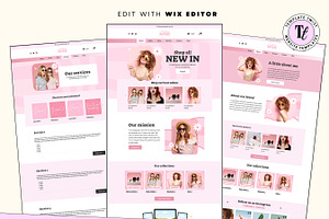 Pink Retro Wix Store Template