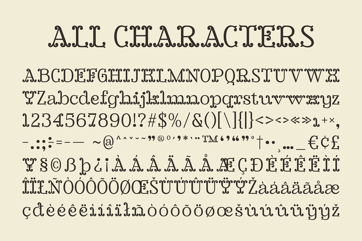 CS Monroe – Tuscan Font, a Serif Font by Craft Supply Co. (Photo 8 of 8)