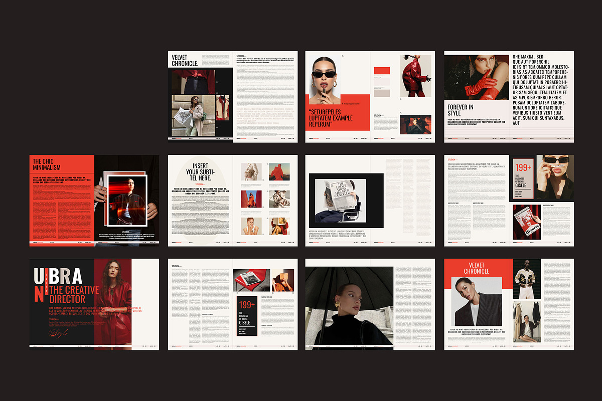 Modern Magazine Layout Template, a Magazine Template by Aura Agency (Photo 10 of 11)