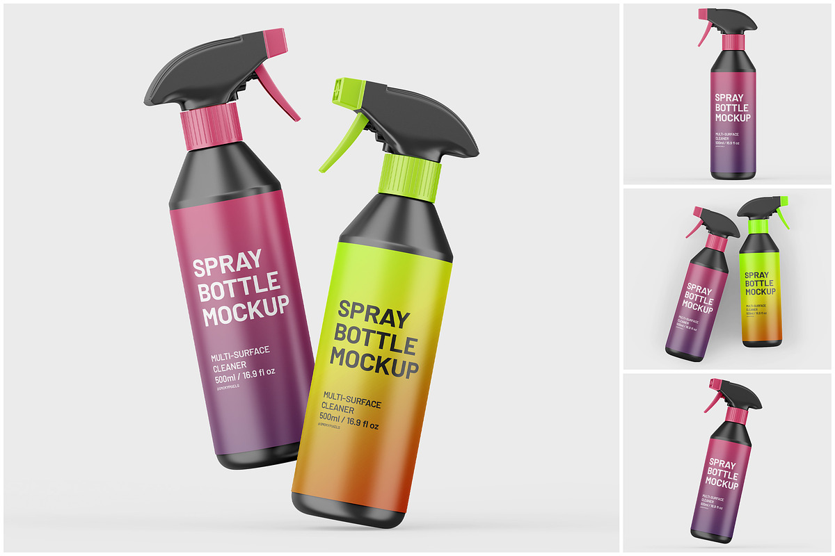 Spray Bottle Mockup, a Product Mockup by SmokyPixels (Photo 1 of 5)