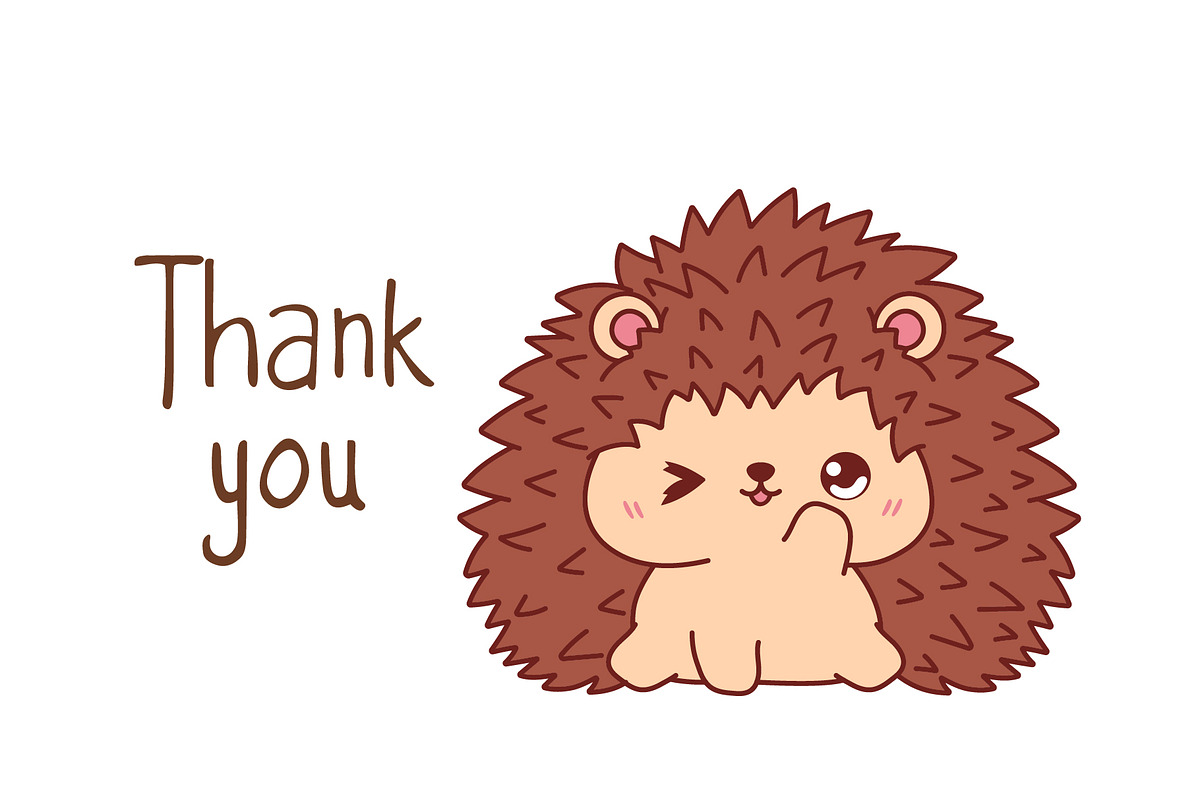Kawaii Hedgehog Set Illustrations, an Animal Illustration by ArtVarStudio (Photo 4 of 4)