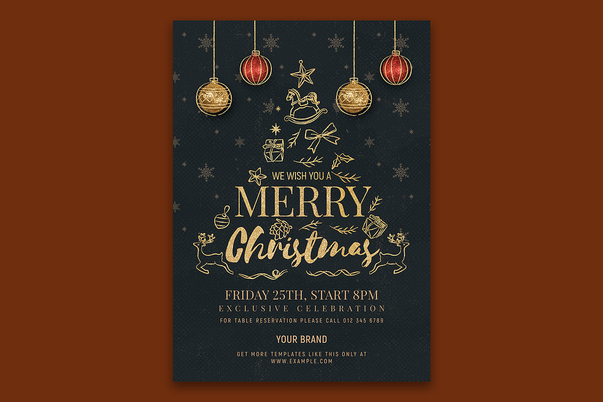 Christmas Flyer Template, a Templates & Theme by Designbuys (Photo 5 of 5)