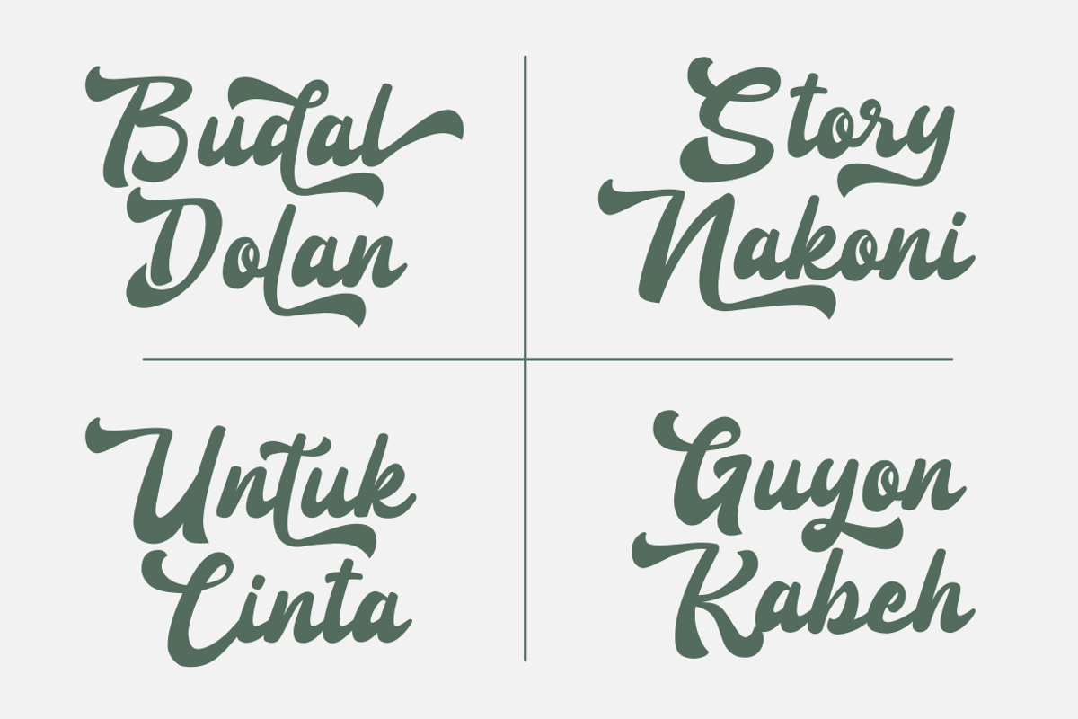 Anteng Jatisari - Script Font, a Handwritten Font by GFRcreative (Photo 4 of 9)