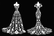 Fashion Dress Silhouette Bundle, an Illustration by BIPLOB EXPERT (Thumbnail 21 of 21)