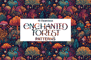 10 Enchanted Forest Patterns, a Pattern Graphic by Motifs (Thumbnail 2 of 11)