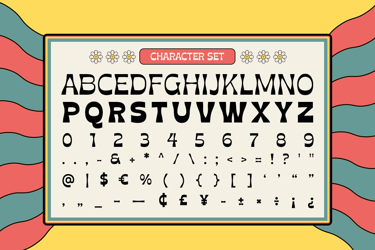 Richsand | Retro Psychedelic Font, a Sans Serif Font by Tiptop Graphic (Photo 4 of 9)