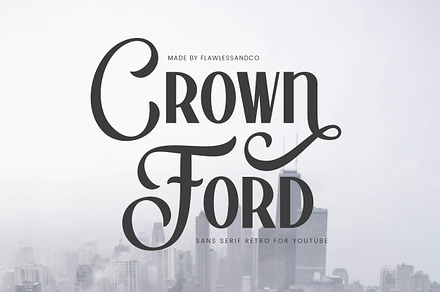 Crown Ford - YouTube Thumbnails Font, a Sans Serif Font by Flawless And Co