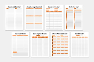 MOM'S Planner Bundle Template