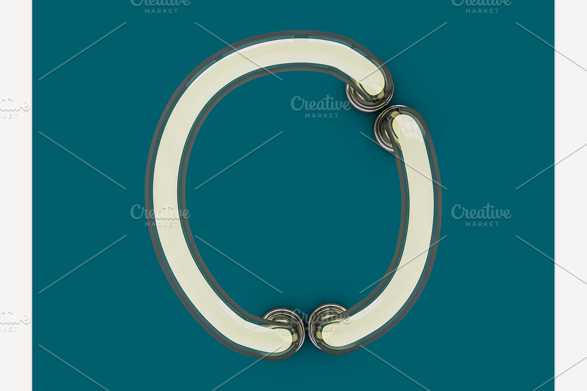 Neon tube font, an Object Graphic by 3D Graphics Shop (Photo 15 of 38)