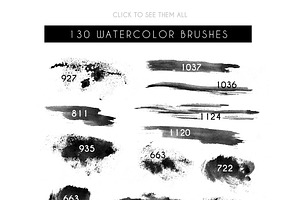 130 Sponge Watercolor Brushes