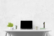 computer mockup | desk mockup bundle, a Mac Mockup by PinkJellyfish (Thumbnail 6 of 8)