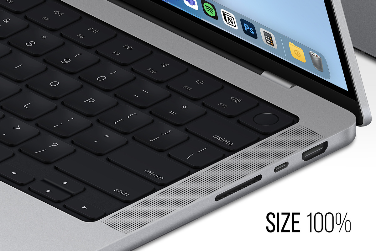 Apple Macbook Pro 14 (2021) MockUp, a Mac Mockup by Alex_Yanko (Photo 19 of 19)