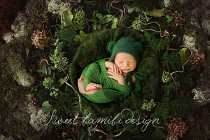 Newborn Photography Digital Backdrop
