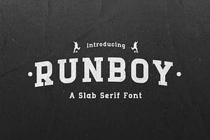 Runboy - Sport Slab Serif Font