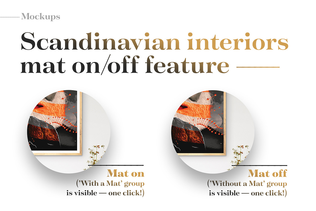 375+ Mockups ‒ Scandinavian Framing, a Print Template by Frisk Shop (Photo 25 of 27)