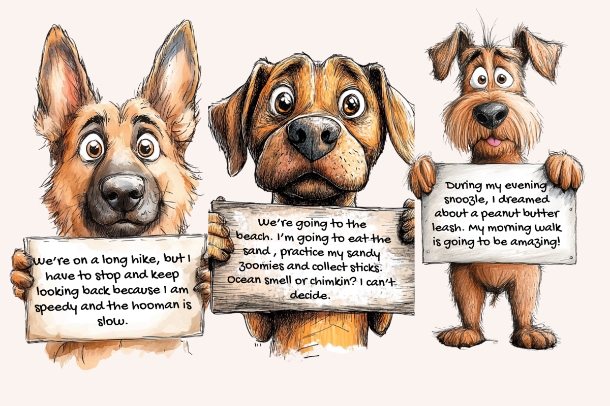 Woof, Wags and Witty Remarks, an Animal Illustration by PrintHaven Designs (Photo 4 of 10)