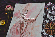 Odette. Ballet watercolor collection, a Sport Illustration by Scarlet Heath Art (Thumbnail 13 of 13)