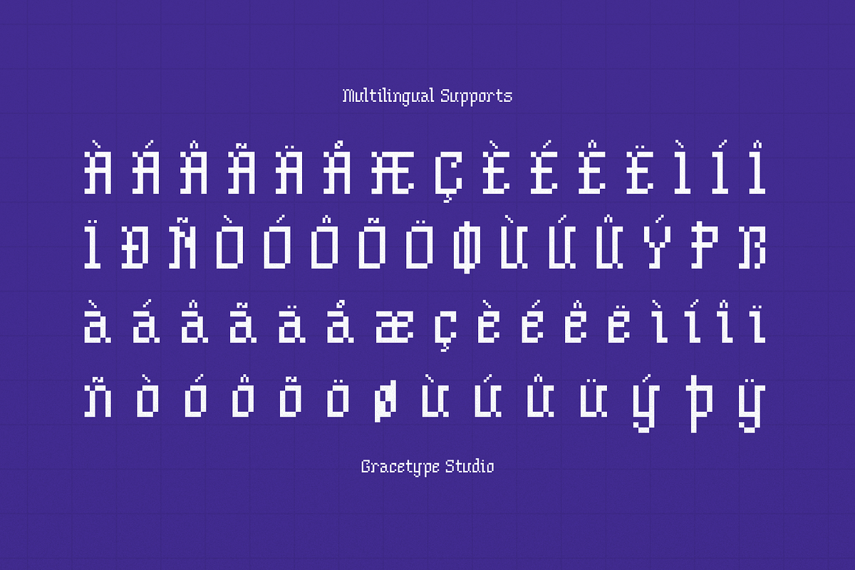 Shiver Glitch | Pixelated Font, a Sans Serif Font by gracetype_studio (Photo 11 of 12)