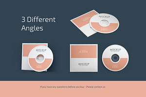 CD Cover Mockup Set