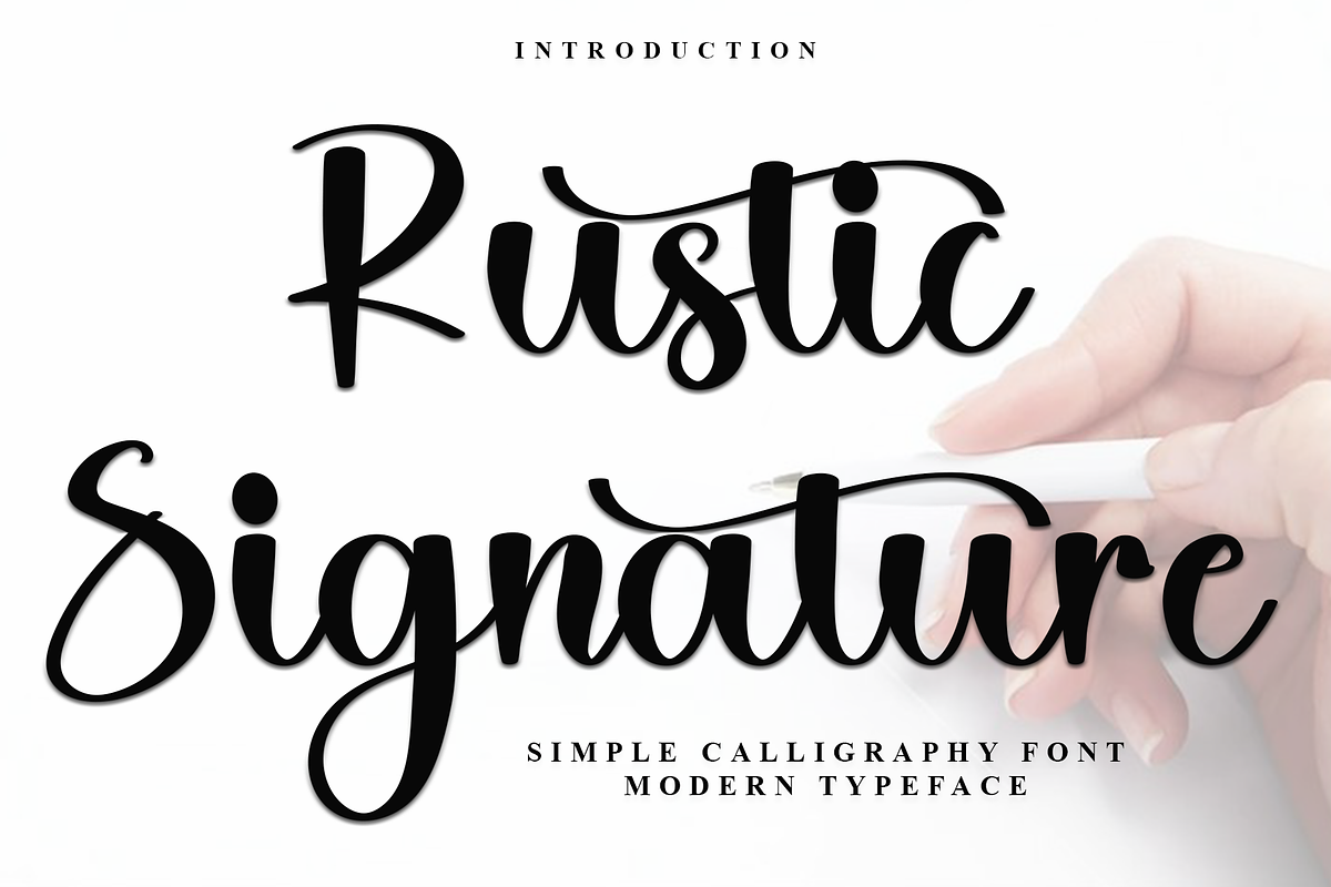 Rustic Signature, a Handwritten Font by FreshTypeINK (Photo 1 of 8)